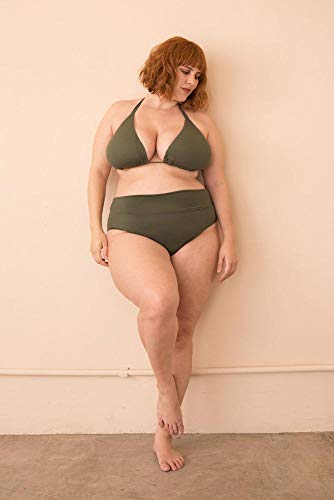 Parte de Baixo Sunkini Comfy Plus Size Verde Escuro