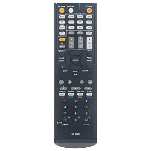 VINABTY RC-837M Replacement Remote Control fit for Onkyo AV Receiver TX-NR414 HT-S6500 RC-834M HT-R494 HT-S5800 HT-S7805 TX-NR818 TX-NR616