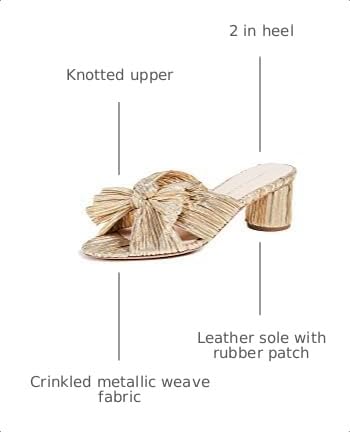 Image of Loeffler Randall Women's Emilia Pleated Bow Sandals