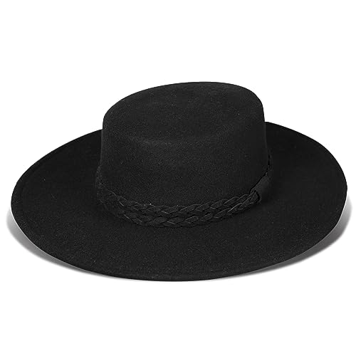 Image of Lucky Brand Womens Ranger Hat | Wide Brim | Felt | Rancher | Americana | Western Inspired | Classic | Fashion | Cowboy