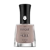Esmalte Risqué Diamond Gel Noz Moscasda Cremoso 9,5 Ml