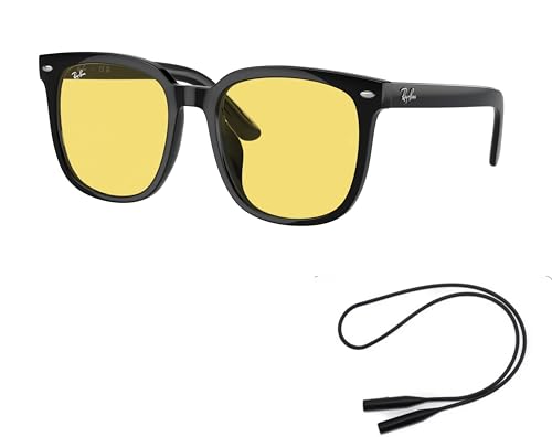 Ray-Ban RB4401D Sunglasses Bundle: RB 4401D 601/85 Black/Yellow and Universal Anti-slip Silicone Leash2