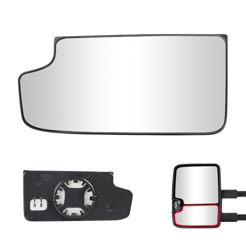 Senzeal Driver Side Mirror Heated Lower Tow Mirror Glass Replacement for Chevy Silverado 1500 2014-2017 GMC Sierra 1500 Silverado 2500 3500 HD 2015-2017 View Side Mirror Replaces 23444114