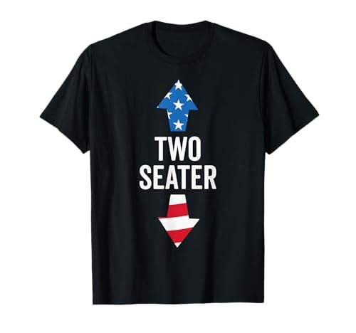 Two Seater USA 4th July 2024 White Trash Party Attire Men T-Shirt