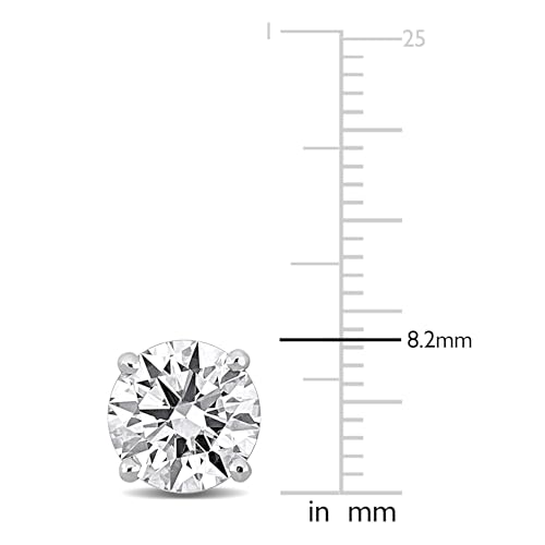 Image of Lab-Grown Diamond Stud Earrings With Unique laser engraved Diamond ID, Set In Platinum, White Gold or Yellow Gold - D Color, VVS2 Clarity, IGI Certified Lab-Grown Diamonds - Available in 1 to 5 CTTW