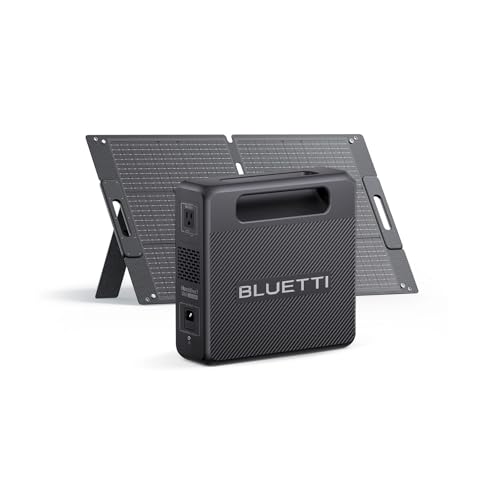 Image of BLUETTI Solar Generator Handsfree 1 with 100W Solar Panel (Ships Separately), 268.8Wh 300W LiFePO4 Battery, 5 Output Ports, Portable Power Station for Camping, Drones (Backpack Not Included)