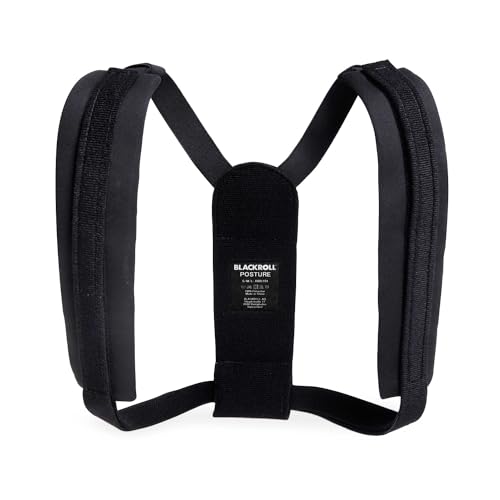 BLACKROLL Posture Haltungstrainer | Rückenmuskulatur stärken, Verspannungen vorbeugen | Gepolsterte Tragegurte | Individuell verstellbar | Waschbar | Schwarz