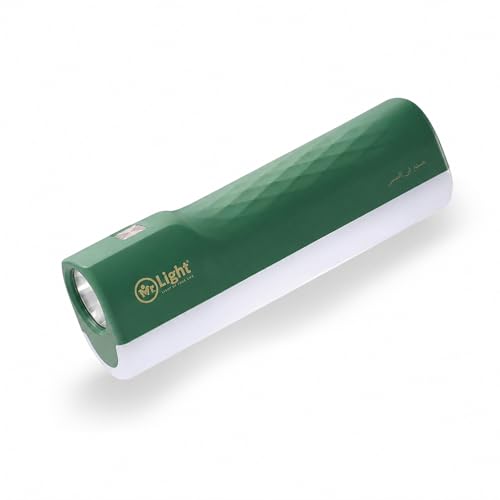 Image of Mr. Light Torch Rechargeable with Emergency Light, 210 Lumens, 800mAh Battery, USB Type-C Charging, 5 Modes Dimmable, Mini Portable Flashlight for Daily Usee(Dark Green)