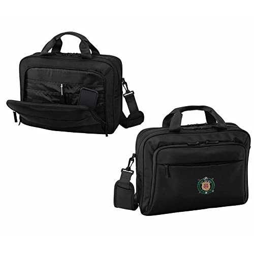 Omega Psi Phi Crest - Shield Briefcase Attache Black