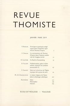 Revue Thomiste - 1/2019