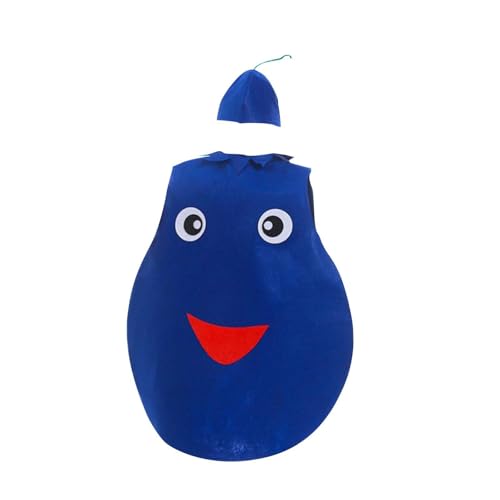 Zambuph Superbe déguisement de myrtille pour enfants, idéal pour Halloween, carnaval et autres fêtes costumées.