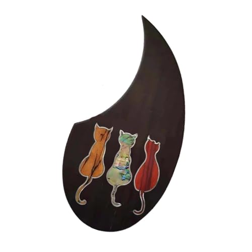 Battipenna Adesivo Autoadesivo Legno Massello Per Chitarra Acustica - Alljita