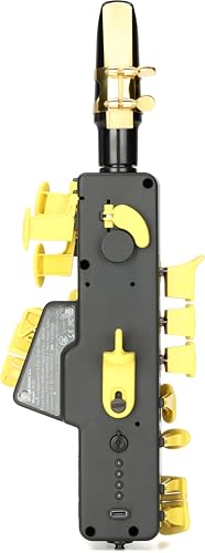 Image of Travel Sax 2 (Yellow Camel) - Compact Digital Saxophone for Silent Practice Anywhere | Lightweight Electronic Sax with Real Alto Mouthpiece, Built-in Speaker, Bluetooth MIDI /Audio, USB-C, 70+ Internal