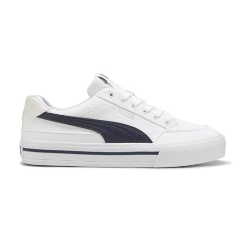 PUMA Mens Court Classic Vulc Formstrip Sl Lace Up Sneakers Shoes Casual - White
