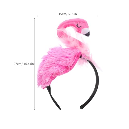 Flamingo Headband for Birthday Parties Cartoon Animal Hair Accessory for Boy Girl Comfortable and Headdress for Hawaiian Festivals and Cosplay Events2