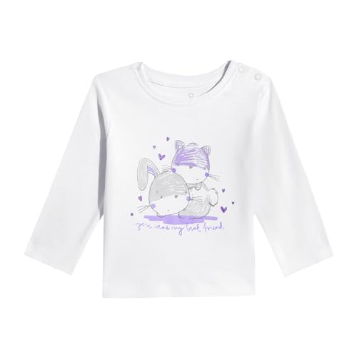 Image of Mothercare Baby Girls T-Shirt Arctic Berry Print Full Sleeve
