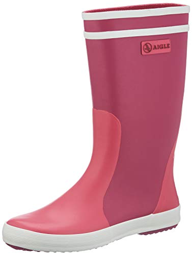 Aigle Lolly Pop, Botas de Agua Unisex Niños, Multicolor (Mure/Rose/Blanc 001), 24 EU