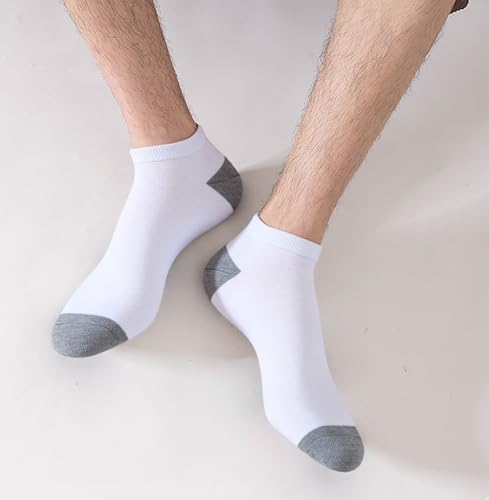 Image of 12-30 Pairs Low Cut Ankle Socks for Men Thin Breathable Casual No Show Athletic Socks Bulk