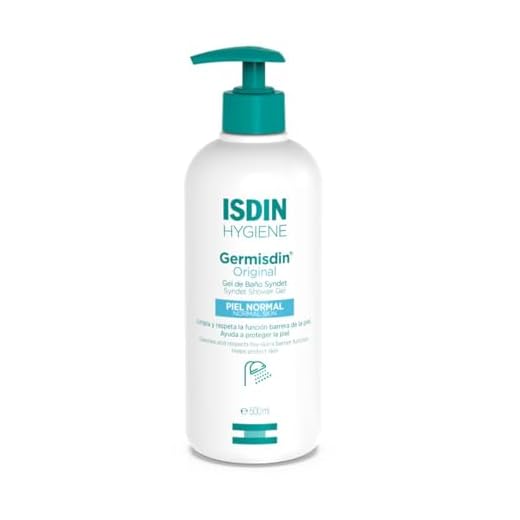 ISDIN Germisdin Original Higiene corporal y manos, Gel de baño formulado con agentes antisépticos, GermOriginal Higiene Corporal, 1 Unidad, 500 ml