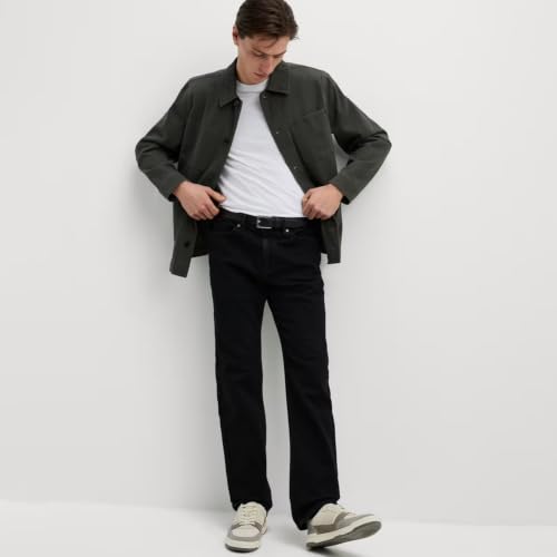 Image of Marks & Spencer Mens Light Wash Mid Rise Regular Fit Jeans