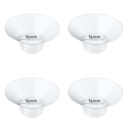 Image of IVARONAL Flange Insert 4PCS 16mm Compatible with Momcozy M9/M6/M5/S12 Pro/V1 Pro/V2 pro, Spectra/Medela/Elvie/NCVI/TSRETE/eufy/Lansinoh/Paruu/MomMed Breast Pump 24mm Shields/Flanges (4pcs-16mm)