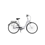 HAWK City Wave Premium Damen Fahrrad 26 Zoll Weiß I Damenfahrrad mit robuster Shimano Nexus 3-Gang Nabenschaltung, einem tiefen Einstieg & Ergogriffen