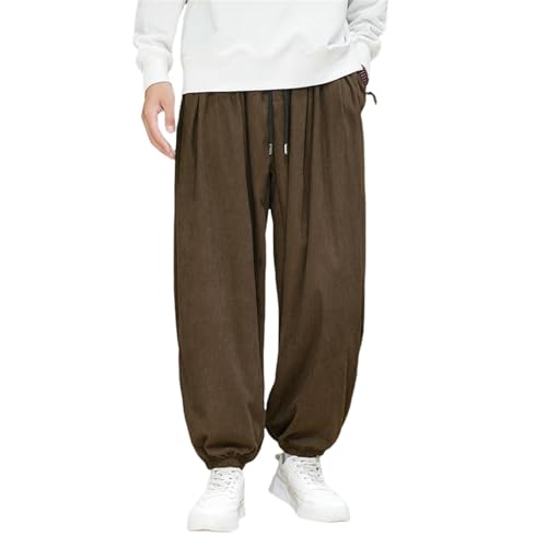Pantalon jogging homme velours côtelé ample résolvant le manque de style