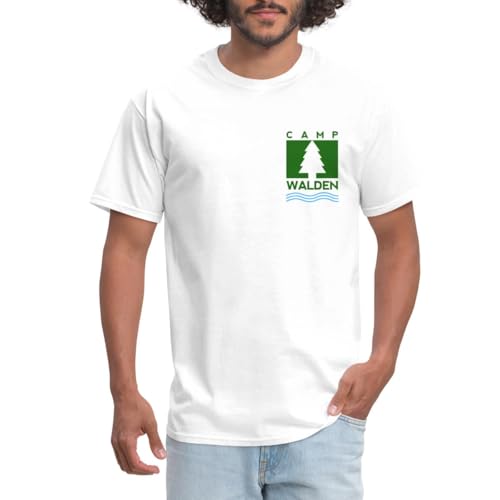Spreadshirt Camp Walden Twin Costume Halloween Movie Costume Men's T-Shirt, XL, white