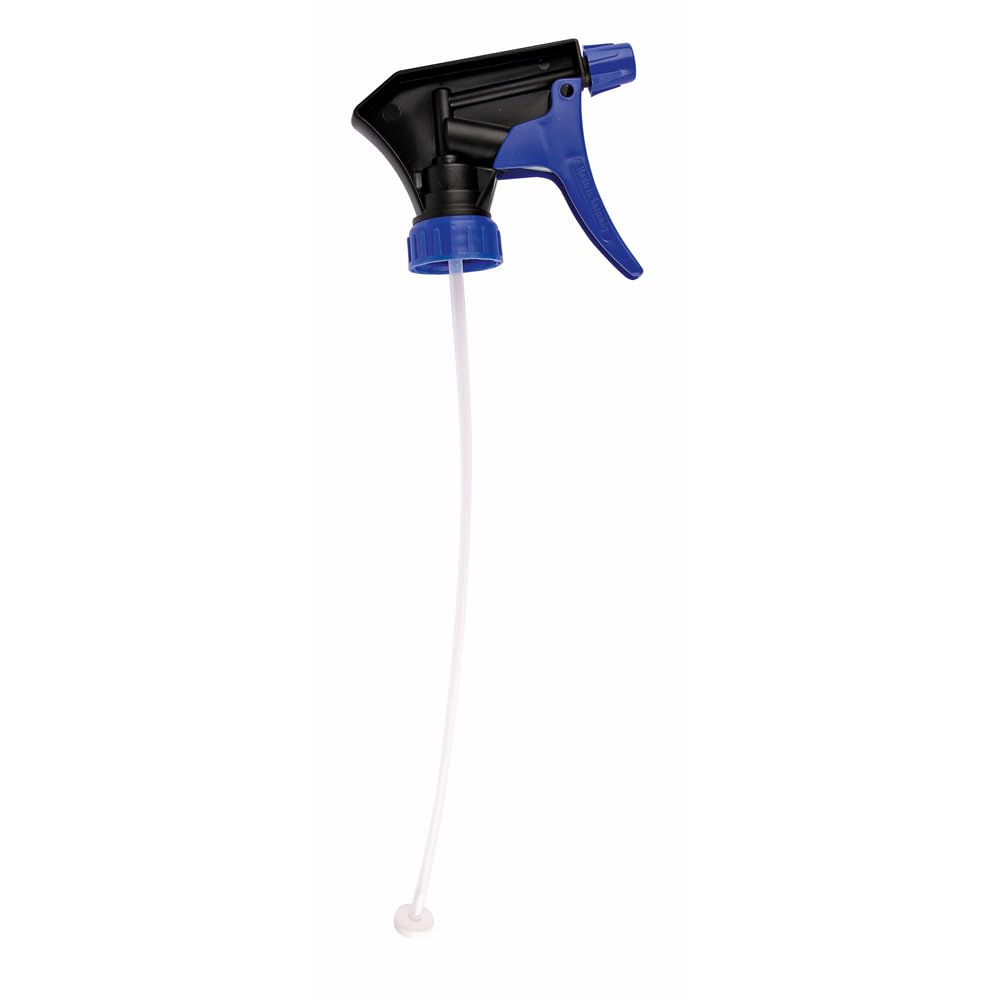 3 Stück Hygoclean Sprühkopf Profi DIN 28 | Kunststoff, schwarz-blau, Gewindedurchmesser: 28mm, Sprühkopf, Sprühaufsatz für Flaschen
