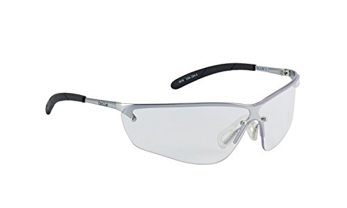 Bolle SILPSI Silium Spectacles Metal Frame Flex Temples with Tipgrip PC Lens, Clear