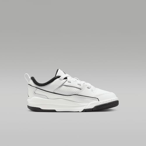 Jordan Flight Court Little Kids' Shoes (HF3332-100, White/Sail/Black)3