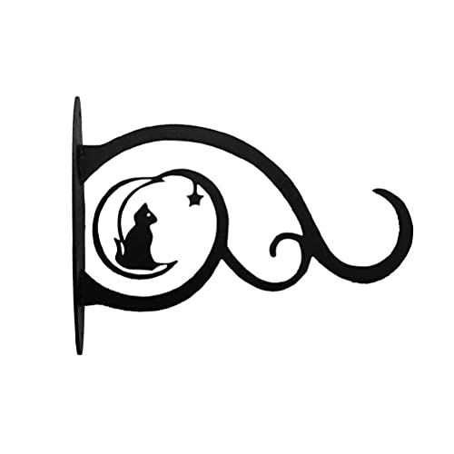 NOENNULL Wand Pflanzenhalter Outdoor Blumenampelhalter Eisen Wandhalterung für Vogelhäuschen Wandhaken Blumenampel Wandhalter Haken zum Aufhängen von Pflanzen, Laternen, 21×14×5cm