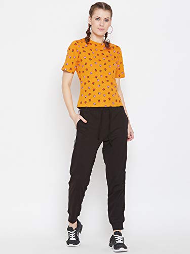 Image of GRITSTONES Round Neck Cotton Tshirt with Strawberry Print for Women - GSWPNTTP2374 P