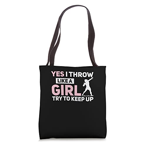 Bolsa tote Yes I Throw Like A Girl miniatura 1