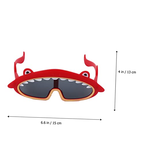 Abaodam 2 Peças De Óculos Em Forma De Tubarão Vestidos De Luau Óculos De Sol De Menino Óculos De Sol