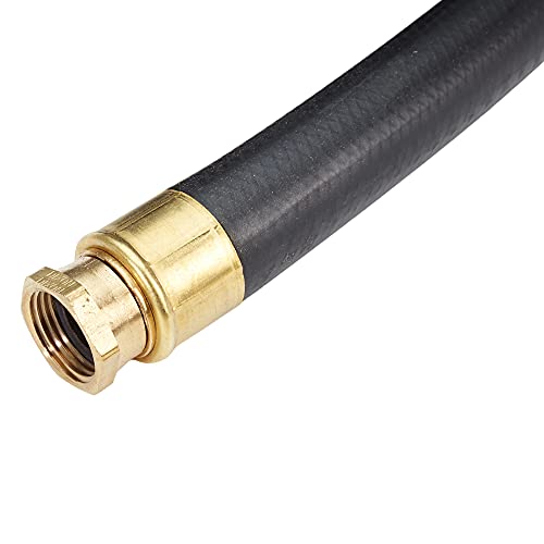 3/4\" x 50\' Garden Hose - Heavy-Duty Contractors Rubber Garden Hose - Made in the USA - Thumbnail 4