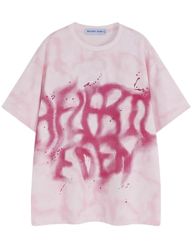 Image of Aelfric Eden Mens Graphic Tee Shirts Oversized Baggy Loose Cotton T-Shirt Streetwear Casual Summer Y2k Shirt