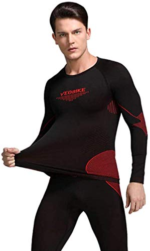LQPHY Conjunto de Ropa Interior térmica para Hombres, Capas Base Transpirables de Manga Larga, Ligeras y cómodas para Actividades de Invierno al Aire Libre, como esquí, Senderismo y Snowboard Cover
