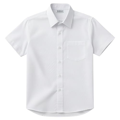 Image of White Shirt Half Sleeve 100% Cotton | Unisex | School Uniform