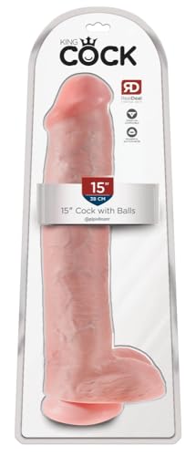 Pipedream Products King Cock 15 Inch Cock with Balls, Flesh