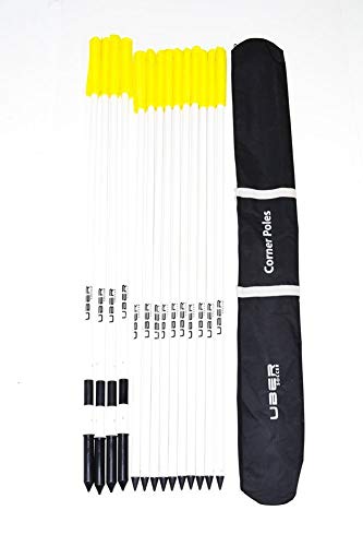 Uber Soccer: Socer Corner Flags and Safety Pole Set