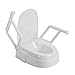 Drive Medical Preservetech Universal Raised Toilet Seat with Handles, White