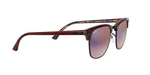 Image of Ray-Ban RB3016F Clubmaster Low Bridge Fit Square Sunglasses for Men for Women