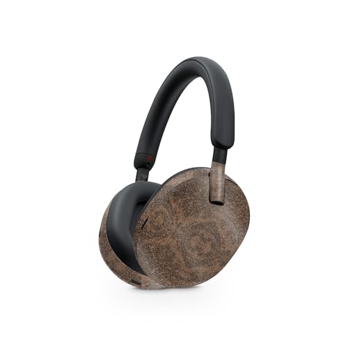 Image of MightySkins Glossy Glitter Skin Compatible with Sony WH-1000XM5 Headphones - Brown Linen | Protective, Durable High-Gloss Glitter Finish | Easy to Apply