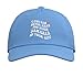 Retro Groovy You Can Never Have Too Much Samaria in Your Adjustable Printed Baseball Hat, Light Blue