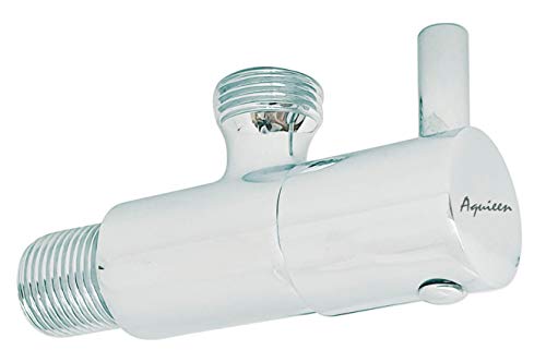 Image of Aquieen Full Brass Heavy Angle Stop Valve with Wall Flange Fluid (2)