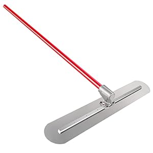 VEVOR Bull Float, metselmolen, 1200 x 200 mm, grote raspmes, met 3 handgrepen à 1800 mm, Spatel Pro