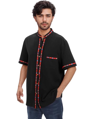 AWIBMK Kids Toddler Boys Mexican Shirt Band Collar Short Sleeve Button Up Guayabera Shirt Cinco De Mayo Fiesta Top2