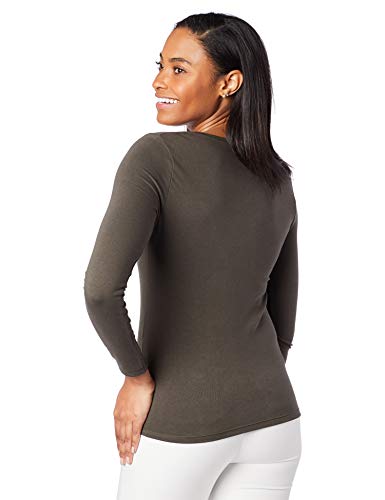 Camiseta Básica Gola V, Hering, Feminino, Verde, M