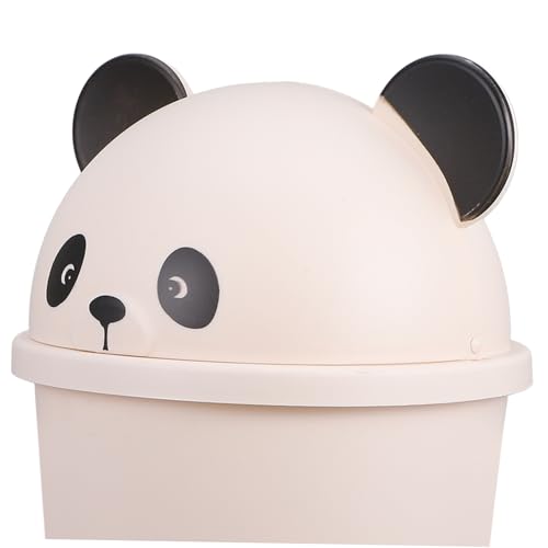 Caneca de Basura Blanca con Tapa en Forma de Panda miniatura 5